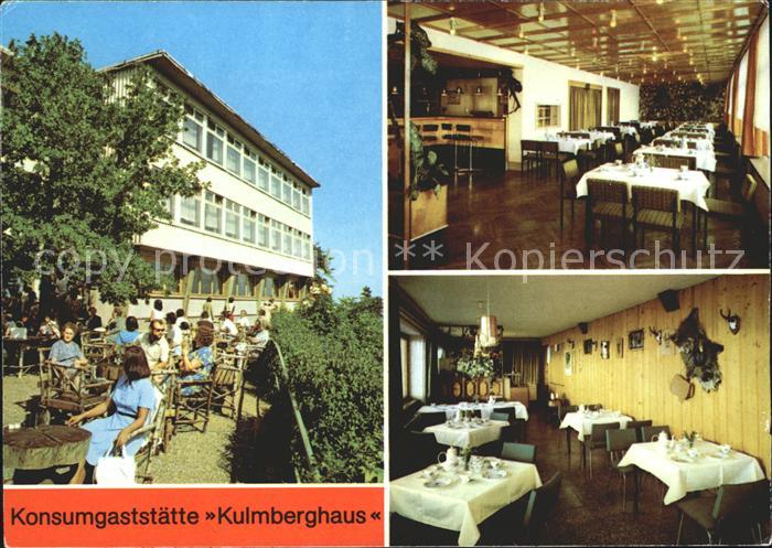 Saalfeld Saale Konsumgasstaette Kulmberghaus
