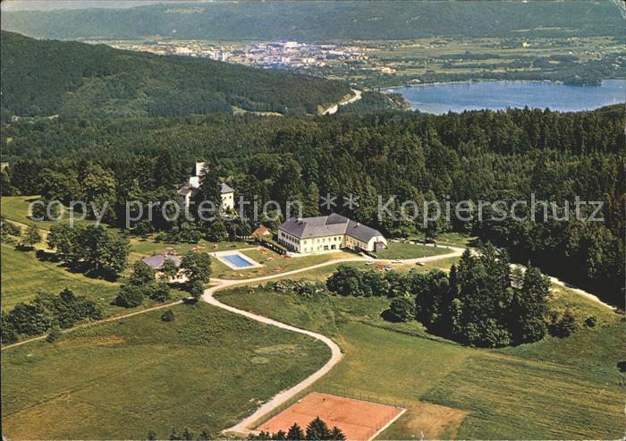 Krumpendorf Woerther See Fliegeraufnahme Ferienpark Drasinger Hof