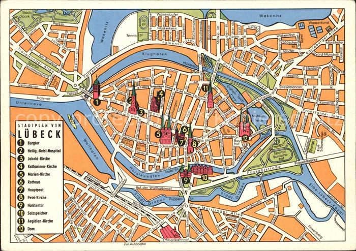 LueBECK  CITY Stadtplan