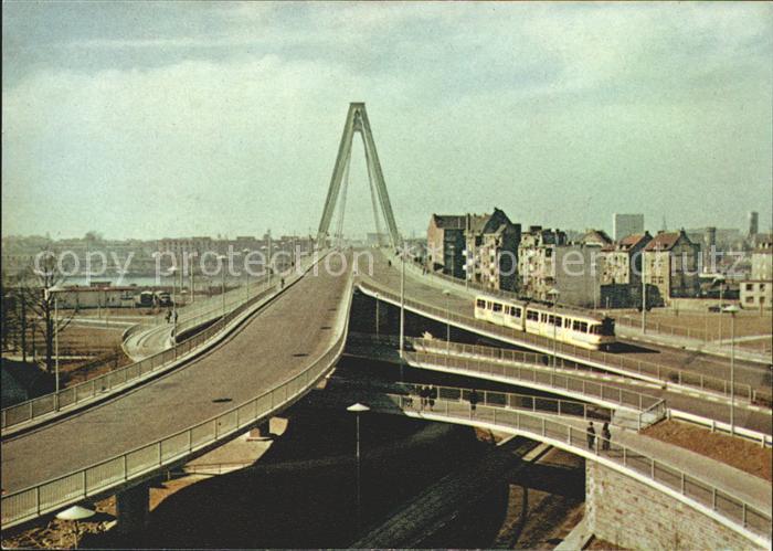 Koeln Rhein Severinsbruecke Strassenbahn