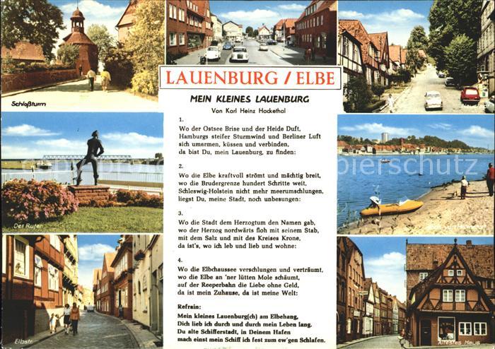 Lauenburg Elbe Schlossturm Der Rufer Elbstrasse Strand Altes Haus