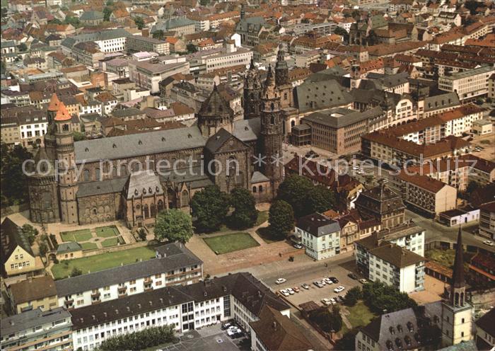 Worms Rhein Fliegeraufnahme Dom