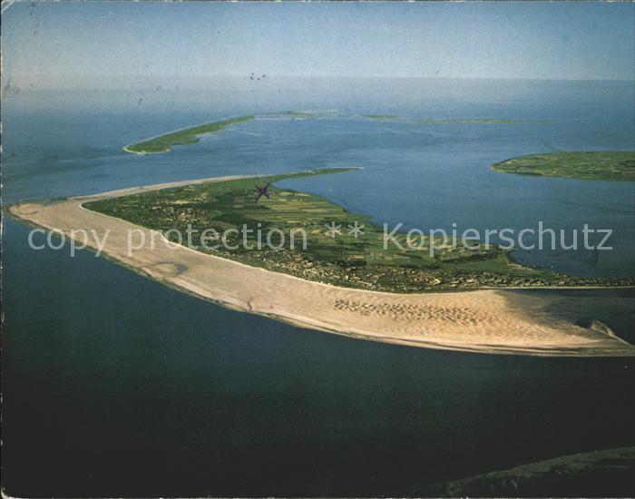 Amrum Fliegeraufnahme Mit der West-und Suedspitze