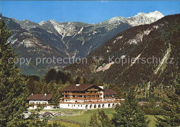 Mittenwald Bayern Berggasthaus und Cafe Groebl Alm