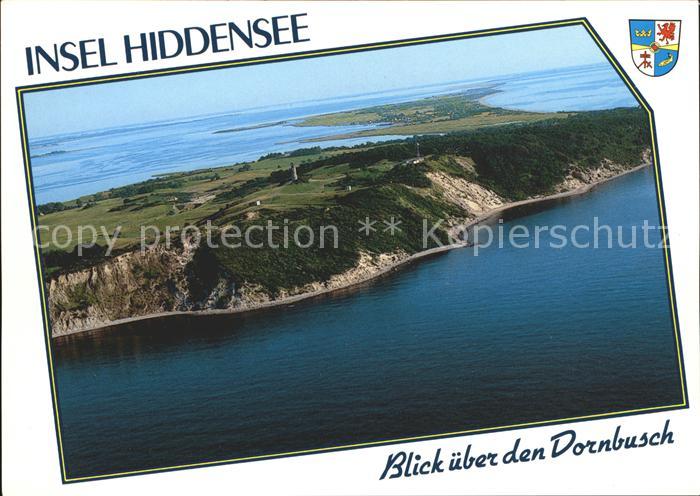 Insel Hiddensee Fliegeraufnahme ueber den Dornbusch