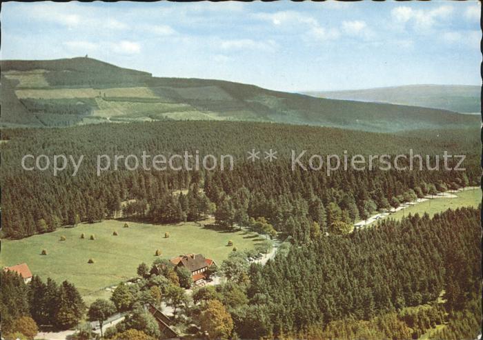 Braunlage Fliegeraufnahme Gaststaette Koenigskrug