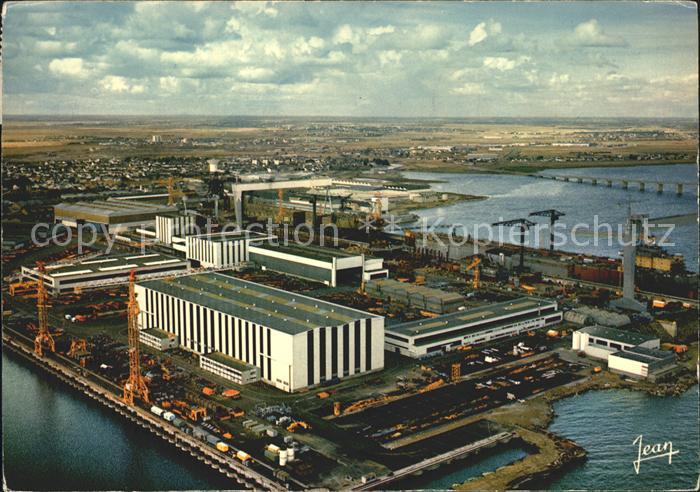 Saint-Nazaire Loire-Atlantique La Bretagne Fliegeraufnahme