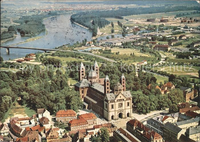 Speyer Rhein Fliegeraufnahme