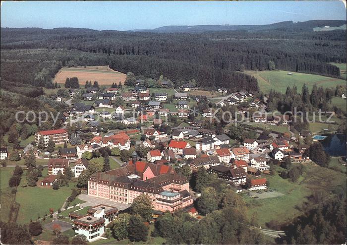 Friedenweiler Fliegeraufnahme Hoehenluftkurort und Wintersportplatz