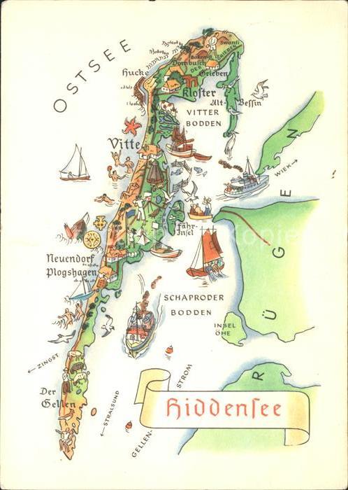 Insel Hiddensee Hiddensee und Umgebung