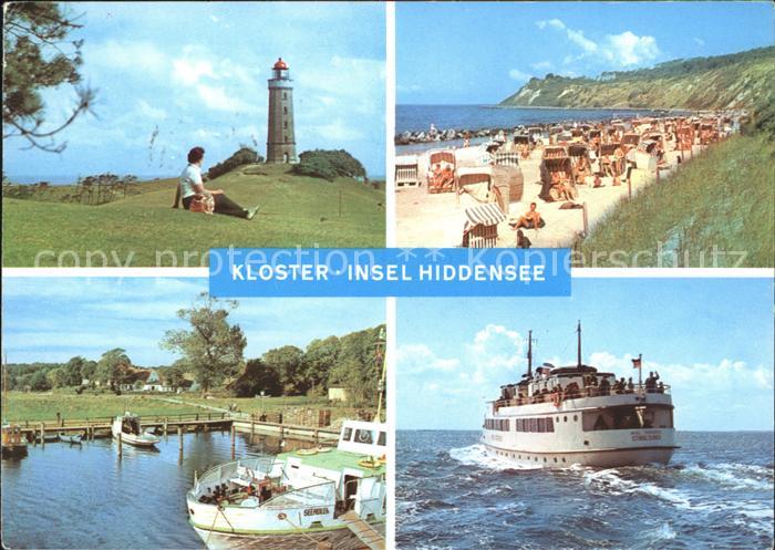 Kloster Hiddensee Leuchtturm Strand am Hafen