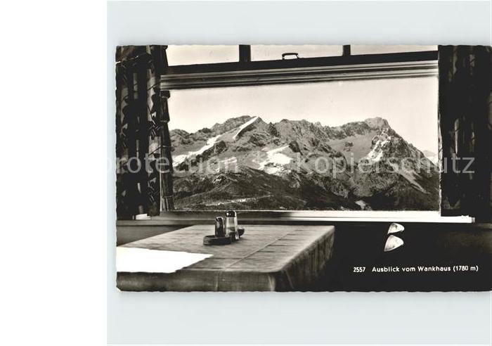 GARMISCH-PARTENKIRCHEN Bayern Ausblick vom Wankhaus