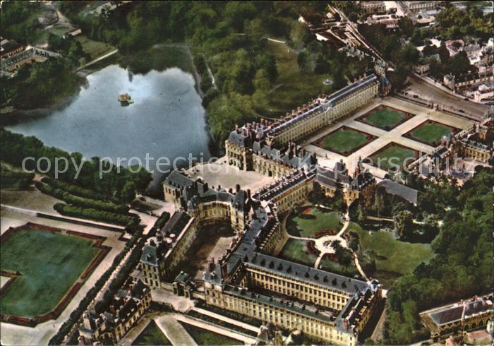 Fontainebleau Seine et Marne Chateau Fliegeraufnahme