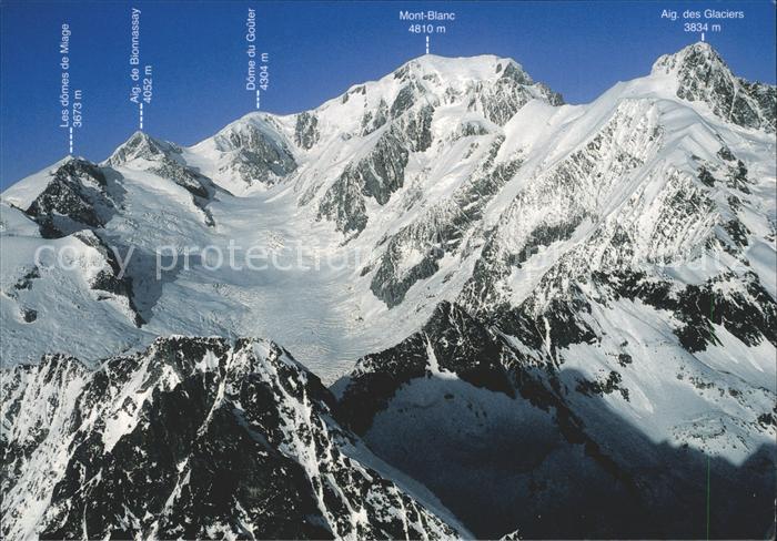 Mont Blanc Les domes Mage Aig de Bionnassay Dome Gouter