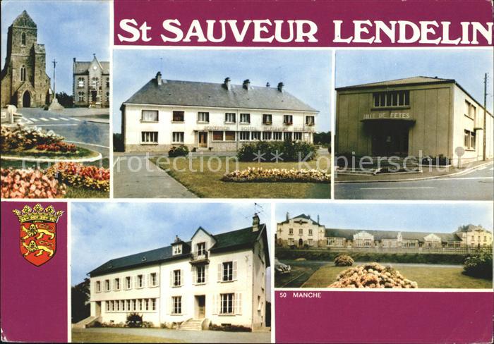 Saint-Sauveur-Lendelin Manche Salle de Fetes Post Kirche
