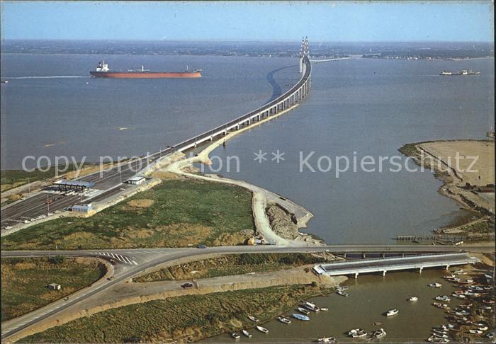 Saint-Nazaire Loire-Atlantique Pont Saint Nazaire Saint Brevin Fliegeraufnahme