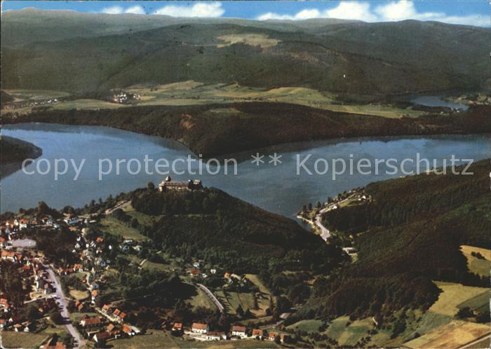 Waldeck Edersee Fliegeraufnahme Edertalsperre