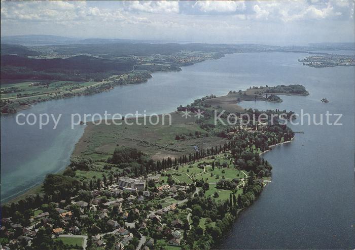 Radolfzell Bodensee Fliegeraufnahme Mettnau Herz Kreislauf