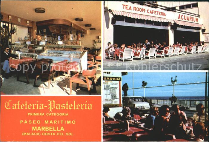 Marbella Andalucia Cafeteria Pasteleria Acuarium