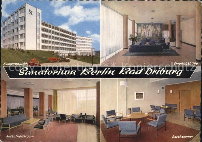 Bad Driburg Sanatorium Berlin Aussenansicht Eingangshalle