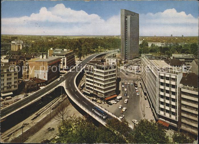 DuessELDORF CITY Auto Hochstrasse Thyssen Haus