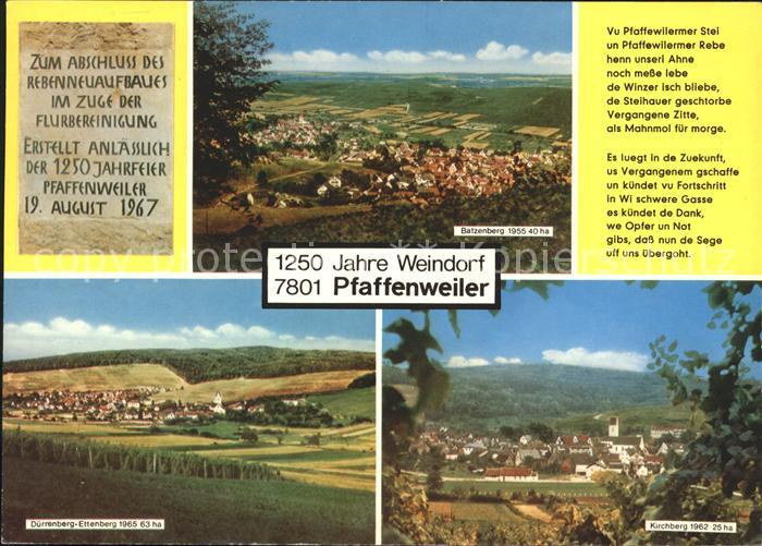 Pfaffenweiler Breisgau Duerrenberg Eltenberg Kirchberg