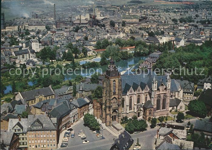 WETZLAR Lahn Hessen Fliegeraufnahme Lahnstadt