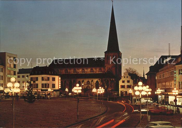 MoeNCHENGLADBACH NRW Alter Markt im Abendlicht