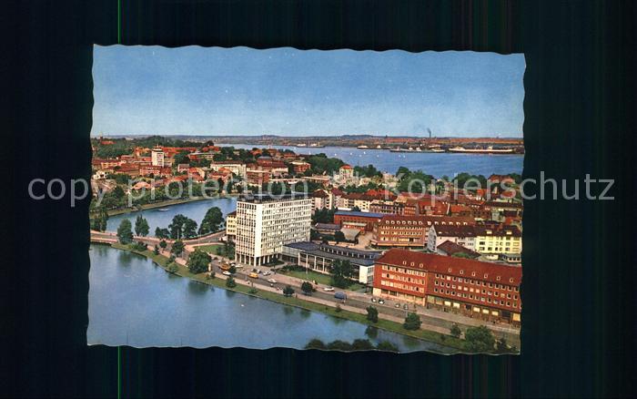 KIEL  CITY mit Hafen Fliegeraufnahme