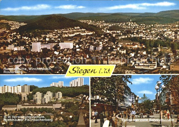 Siegen Westfalen Hammerhuette Winchenbach Rosterberg Fischbacherberg Bahnhofstra
