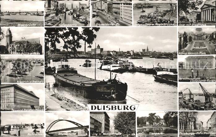 Duisburg Ruhr Hafen Rheinbruecke Oper Koenig-Heinrich-Platz