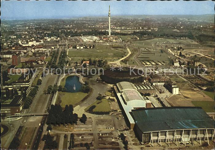 DORTMUND  CITY Fliegeraufnahme Westfalenpark Florianturm Westfalenhalle