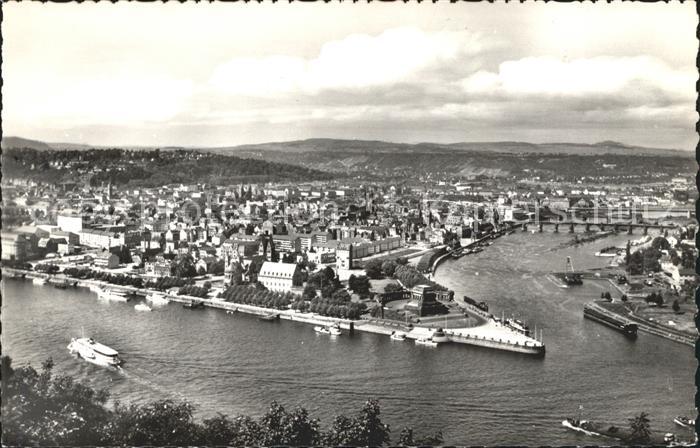 Koblenz Rhein Deutsches Eck Mosel