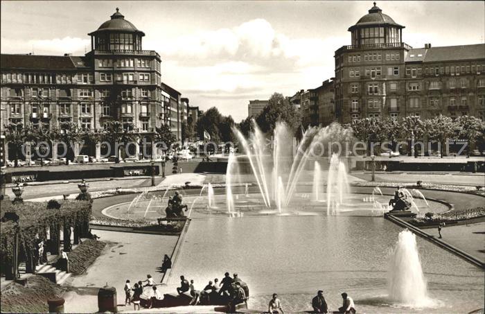 MANNHEIM BW Blick vom Wasserturm zur Augusta-Anlage