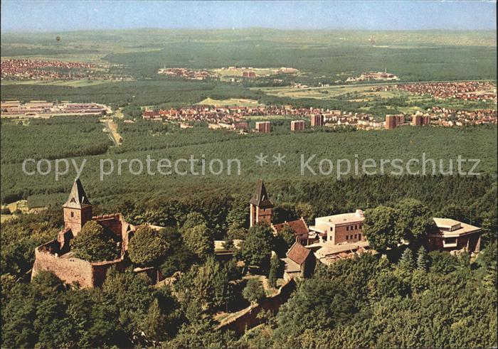 Burg Frankenstein Bergstrasse Fliegeraufnahme