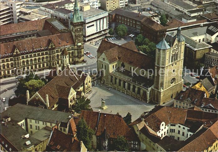 BRAUNSCHWEIG  CITY Fliegeraufnahme Burgplatz Rathaus