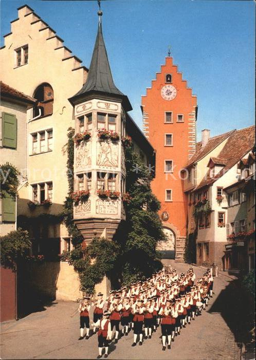 Meersburg Bodensee Marktplatz mit Musikkapelle