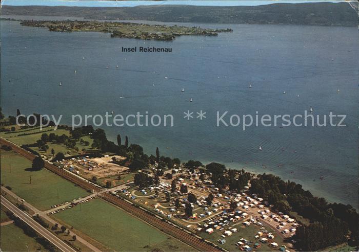 Radolfzell Bodensee Fliegeraufnahme Campingplatz WILLAM