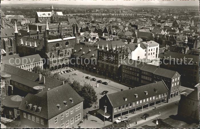 LueBECK  CITY Fliegeraufnahme Marktplatz