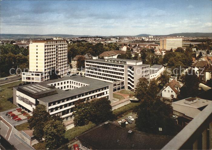 Giessen Lahn Blick vom DachCafe auf Behoerdenzentrum