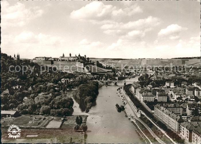 WueRZBURG Bayern Fliegeraufnahme