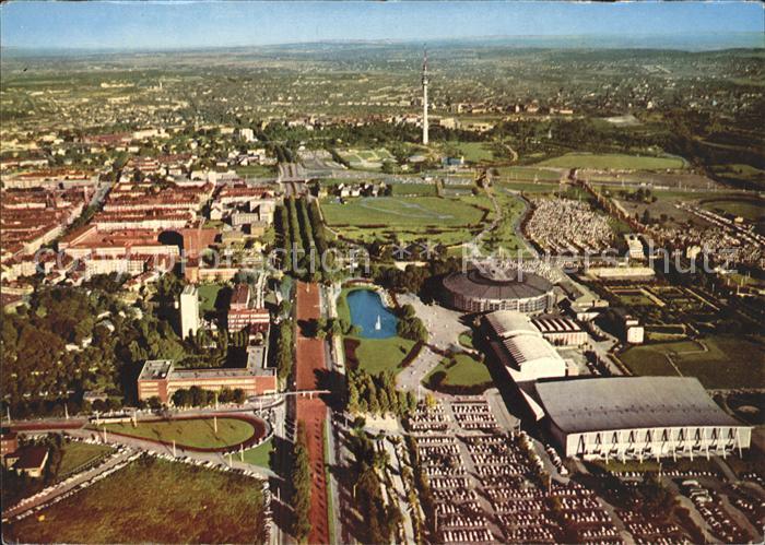 DORTMUND CITY Fliegeraufnahme Westfalenhalle und Florianturm