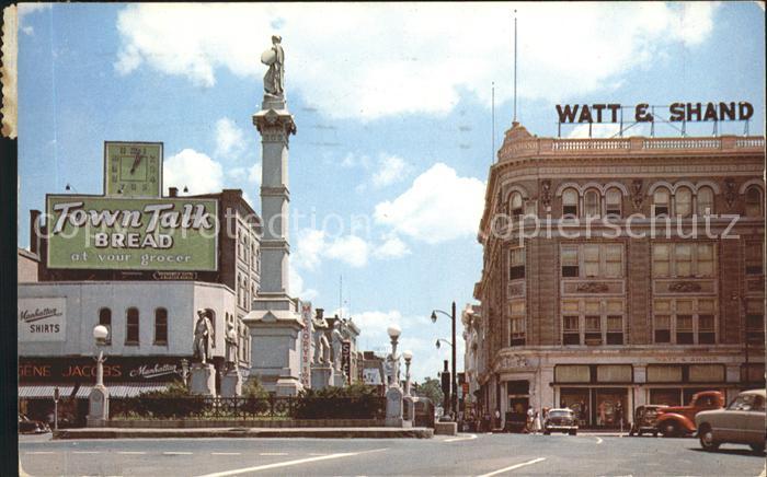 Lancaster Pennsylvania Center Square showing Soldiers Monument