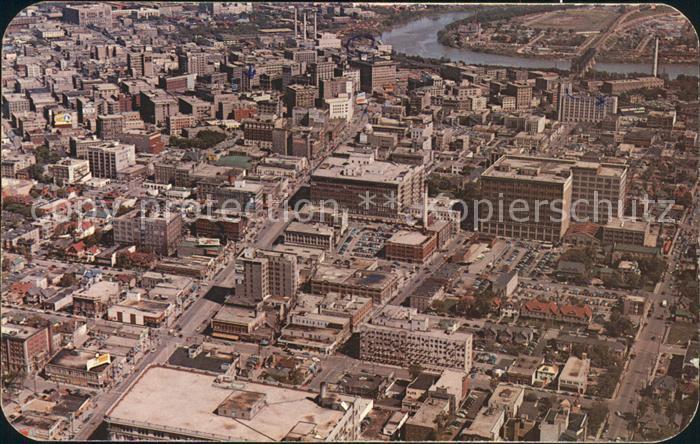 Winnipeg Fliegeraufnahme Part Downtown Business Portage Avenue Hudson Bay