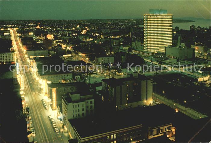 Vancouver British Columbia Owl Roof Top View Granville Street Hydro Building