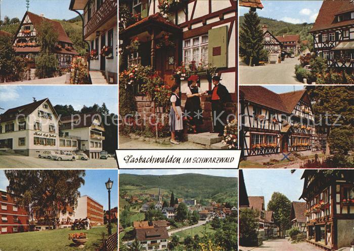 Sasbachwalden Tracht Hotel alte Haeuser