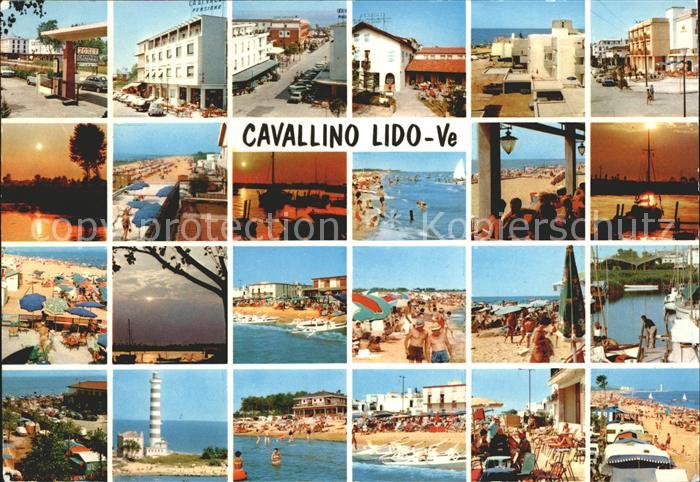 Cavallino-Treporti Lido Ve Hafen Strand Leuchtturm Teilansichten