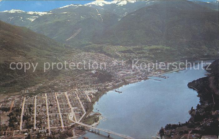 Nelson British Columbia Kootenays showing bridge approach