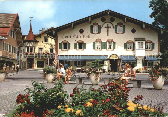 OBERAMMERGAU Bayern Dorfplatz Hotel Alte Post