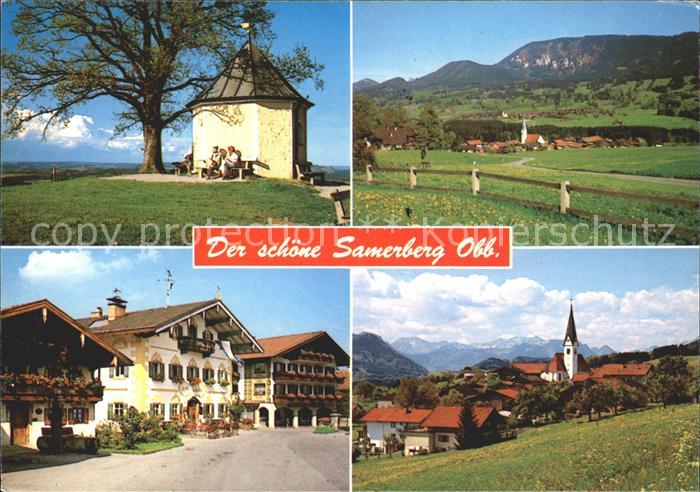 Samerberg Aussichtskapelle Torwang Samerberg Dorfpartie Torwang Inntaler Alpen